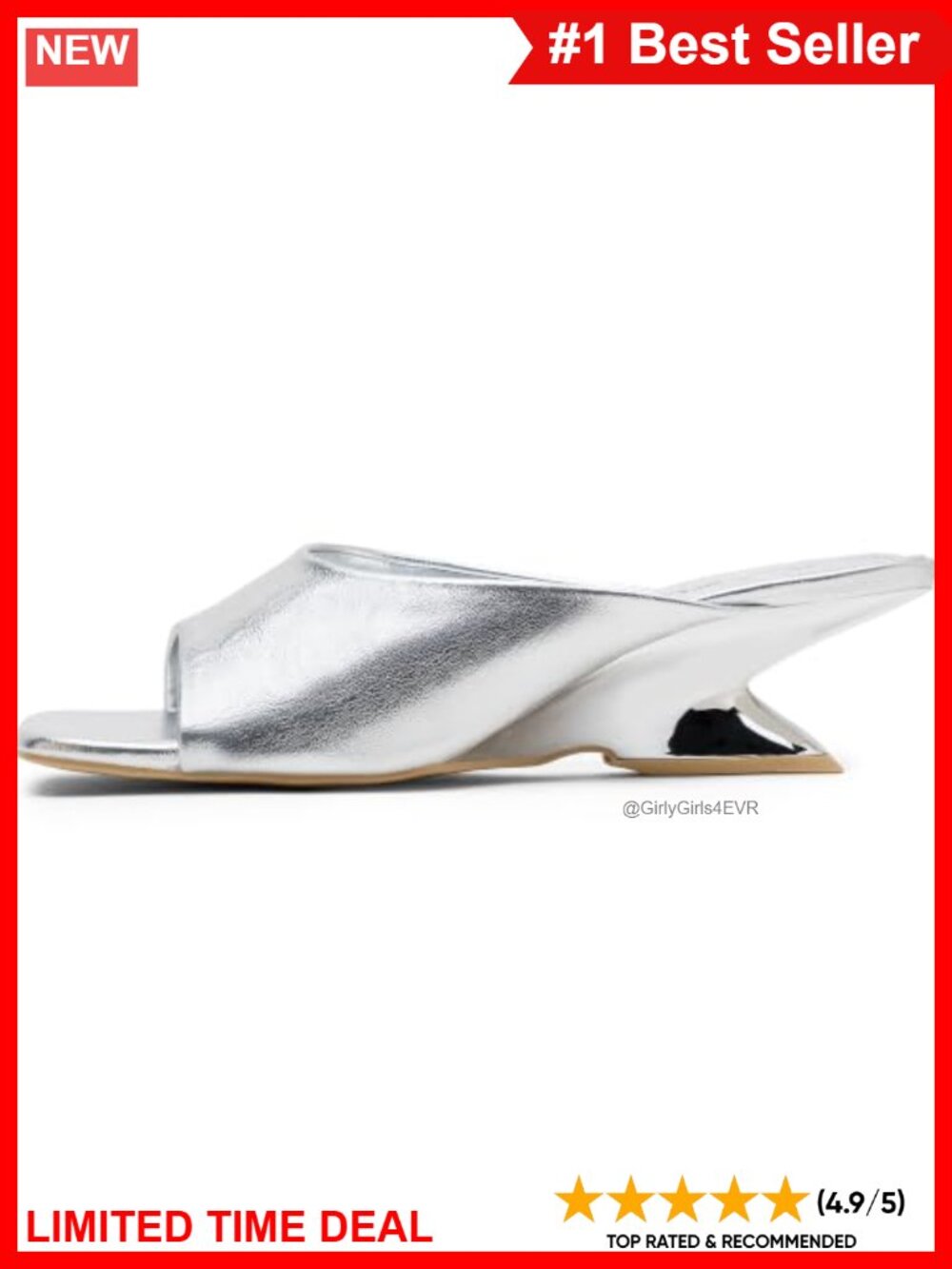 Faux Leather Square Toe Sculptural Block Heel Sandals Slip On